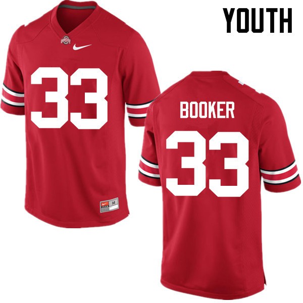 Ohio State Buckeyes #33 Dante Booker Youth NCAA Jersey Red